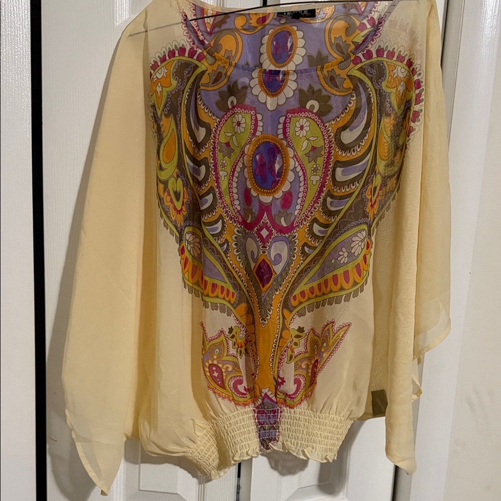 Unique Spectrum Multicolor Bohemian Blouse